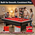 Hathaway Maverick 7 Ft Pool Table & Ping Pong Combo