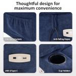 Navy Blue Power Lift Recliner Chair for Elderly