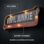 Vinyl Junkie LED Metal Sign for Man Cave