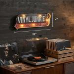 Vinyl Junkie LED Metal Sign for Man Cave
