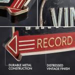 Vinyl Junkie LED Metal Sign for Man Cave