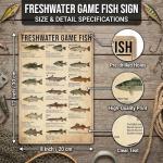 Vintage Fishing Gamefish Tin Sign for Man Cave