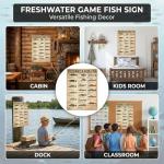 Vintage Fishing Gamefish Tin Sign for Man Cave