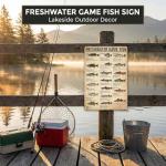Vintage Fishing Gamefish Tin Sign for Man Cave