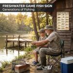 Vintage Fishing Gamefish Tin Sign for Man Cave