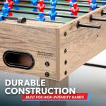 GoSports 48-Inch Oak Foosball Table with Accessories
