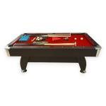 7-Foot Red Felt Pool Table – Red Devil