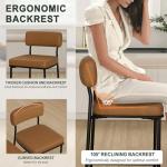 Whiskey Brown Counter Height Bar Stools Set of 2