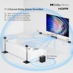 7.1 Surround Sound System with Dolby Atmos and Subwoofer