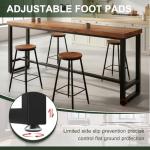 Farmhouse Bar Height Table, Solid Wood Long Bar Table, Industrial Pub Table, Narrow High Top Counter Height Dining Tables for Kitchen, Coffee Shop, Rectangular, No Stools (86.6"L x 15.7"W x 41.3"H)