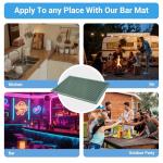 ZJWZLG Bar Mat - Premium 18"X12" Rubber Bar Mats for Countertop, Non-slip Dish Drying Pad & Bartender Mat with for Fast Drying, Ideal Bar Tools for Home Bar, Cocktail Set, And Kitchen Use(Green)