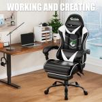 Czlolo Racing Style Gaming Chair with Footrest