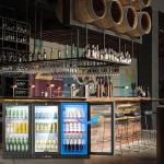 Back Bar Cooler with Glass Doors and LED Lights