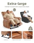 PU Leather Manual Recliner Chair for Relaxing