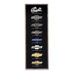 Chevrolet Logo Vertical Wood Wall Art for Man Cave
