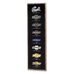 Chevrolet Logo Vertical Wood Wall Art for Man Cave