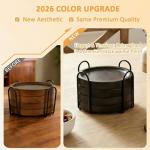 Wooden Coasters Set of 4 with Holder