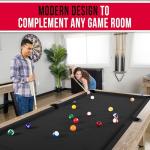 GoSports 8 ft Modern Pool Table with Accessories
