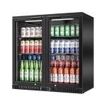 Back Bar Cooler with LED Lighting and Glass Doors