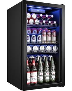 Mini Fridge Cooler for Drinks - 120 Can Capacity