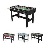 KICK Conquest 48" Foosball Table (Black) – Compact Indoor Foos Ball Table for Adults & Kids – 2 Foosballs, Chrome Rods, Sliding Score Keeper, Counterbalanced Men
