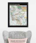 New York City Subway Map 1979 18x24 Stretched Canvas Poster – Ready to Hang Vintage NYC Transit Wall Art, Historical New York Map Reproduction, Retro Home Office or Study Décor for Travel Enthusiasts