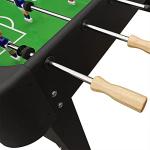 KICK Conquest 48" Foosball Table (Black) – Compact Indoor Foos Ball Table for Adults & Kids – 2 Foosballs, Chrome Rods, Sliding Score Keeper, Counterbalanced Men
