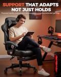 GTPLAYER Ergonomic Gaming Chair with Footrest