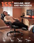 GTPLAYER Ergonomic Gaming Chair with Footrest