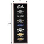 Chevrolet Logo Vertical Wood Wall Art for Man Cave