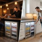 BODEGA Back Bar Cooler with Glass Doors 7.4 Cu.Ft