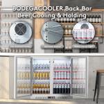 BODEGA Back Bar Cooler with Glass Doors 7.4 Cu.Ft