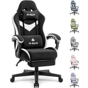 Ergonomic Gaming Chair with Reclining Backrest
