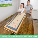 GoSports 2-in-1 Shuffleboard & Curling Game