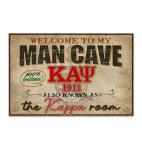 Duetom Welcome to My Man Cave Also Known As The Kappa Alpha Psi Room Yard Sign Metal Poster Home Living Aluminum Decor Wall Art Poster 12x16 Inch