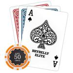 Brybelly Eclipse Poker Chips Heavyweight 14-gram Clay Composite - Pack of 50 ($0.50 Orange)