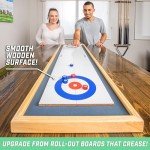 GoSports 2-in-1 Shuffleboard & Curling Game