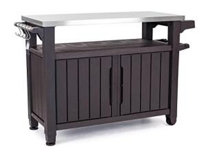 Keter Outdoor Rolling Table Cart for BBQ & More