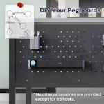 Bestier 42" LED Coffee Table with Storage Doors