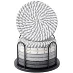 Lazebox Absorbent Coasters Set with Holder