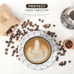 Lazebox Absorbent Coasters Set with Holder