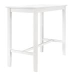 42 Inch Tall White Pub Table for Man Cave
