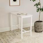 42 Inch Tall White Pub Table for Man Cave