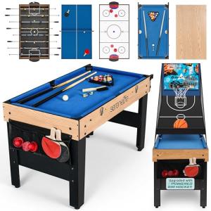 SereneLife 6-in-1 Multi Game Table for All Ages