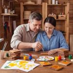 60 Pcs Acacia Wood Coasters for DIY Crafts