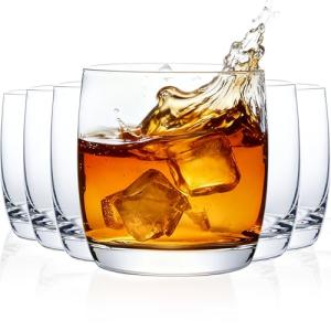Set of 6 Premium Crystal Whiskey Glasses