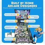 Wonderland Amusements Alice Goes to Wonderland Pinball Machine with LED Lighting
