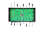 KICK Monarch 48" Folding Foosball Table (Black) – Compact Indoor Gaming Table for Adults & Kids with 2 Balls, Semi-Solid Steel Rods, Slide Scorers, Rolling Wheels & Foldable Storage