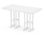 Trex Outdoor Furniture™ Monterey Bay 37" x 72" Bar Table in Classic White