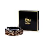 Los Hermanos Diablo Cigar Ashtray Luxury Ceramic 4 Slot Cigar Holder for Indoor and Outdoor Patio Smoking Large Premium Ashtray (Tiger)